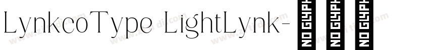LynkcoType LightLynk字体转换